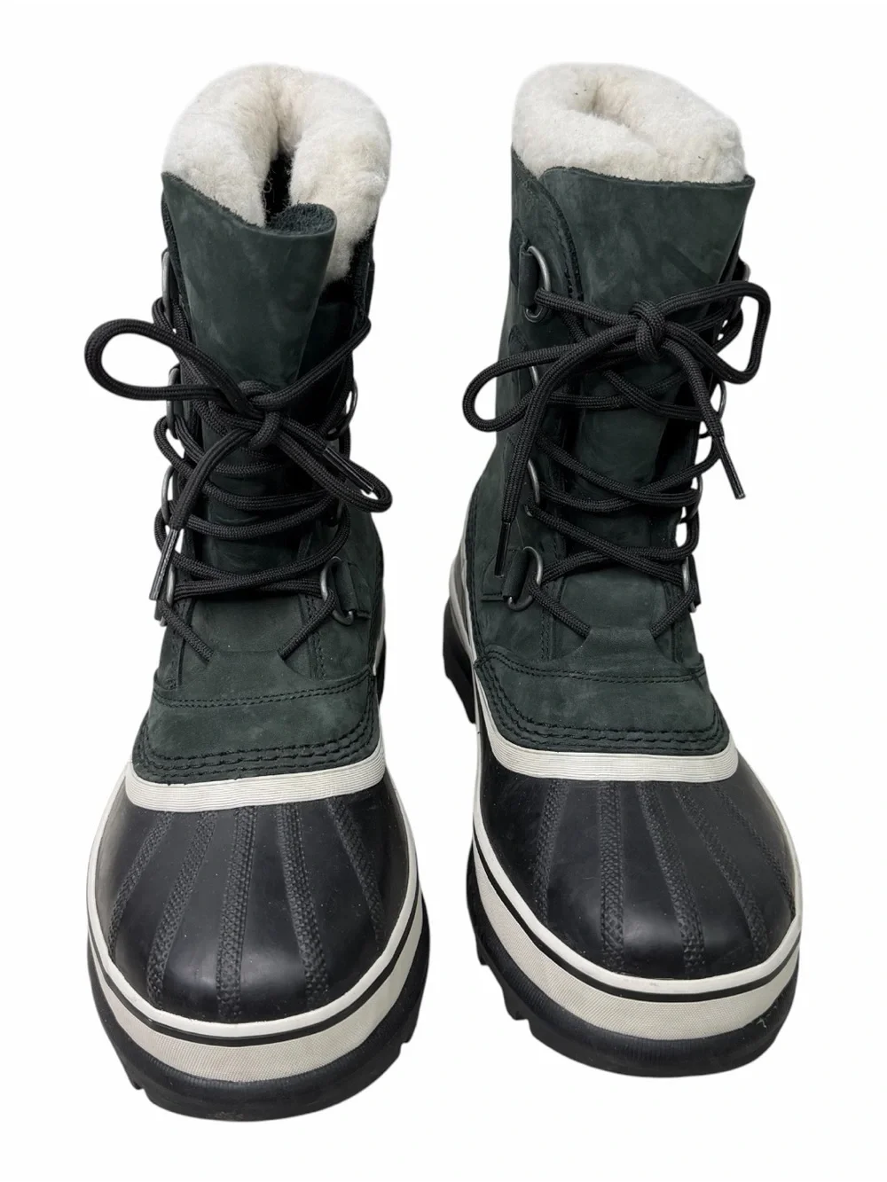 Sorel Caribou Women’s Boots Size 9 Waterproof Leather NL1005-011 Black Gray